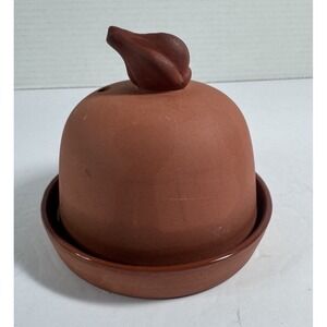 Garlic Roaster Baker Cooker Set Terra Cotta PIC Boston Warehouse Trading Co 4.5"